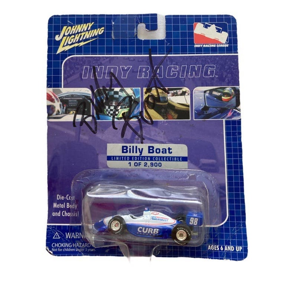 Authentic Autographed Billy Boat NOS Johnny Lighting Indy Racing Limited Edition